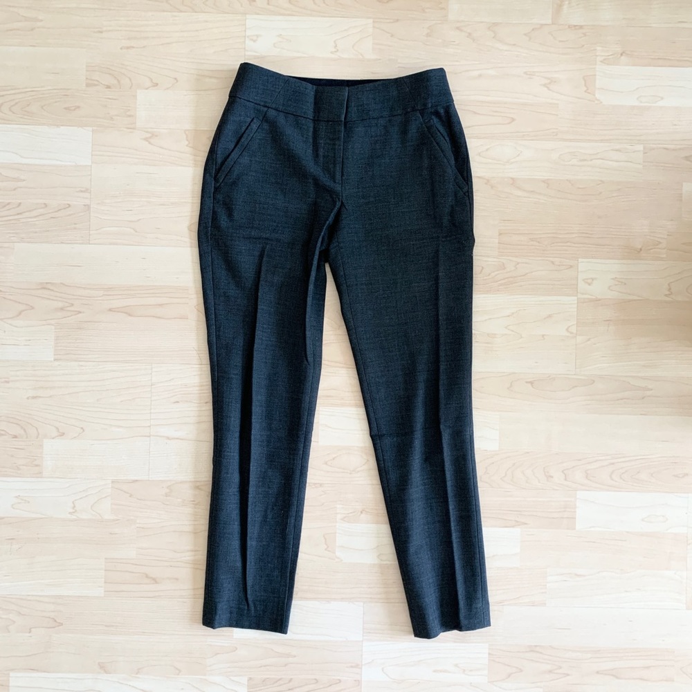 LOFT Julie Fit Skinny Crop Dress Trouser Pants Wool Blended